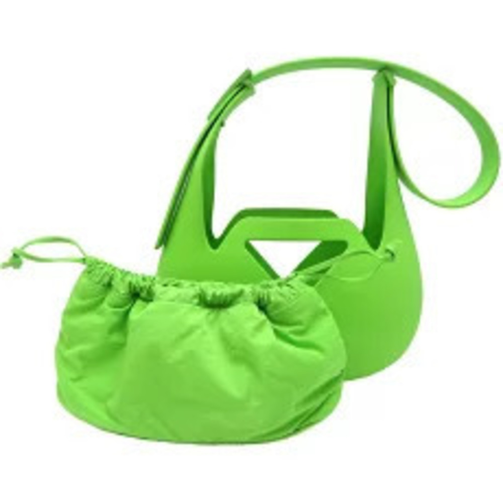 Bottega Veneta Punch Matte Bag Shoulder Green
